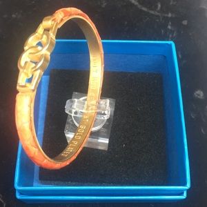 Gucci Jewelry - Rare Vintage Gucci Orange Snake Skin Bangle Gucci Jewelry - Rare Vintage Gucci Orange Snake Skin Bangle